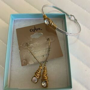 CRave Gold and Silver Bracelet Set